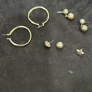 Lot of Sterling Silver Earrings. EUC